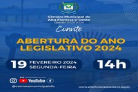 01ª Sessão Ordinária da Câmara Municipal de Alta Floresta D´Oeste RO do ano de 2024.