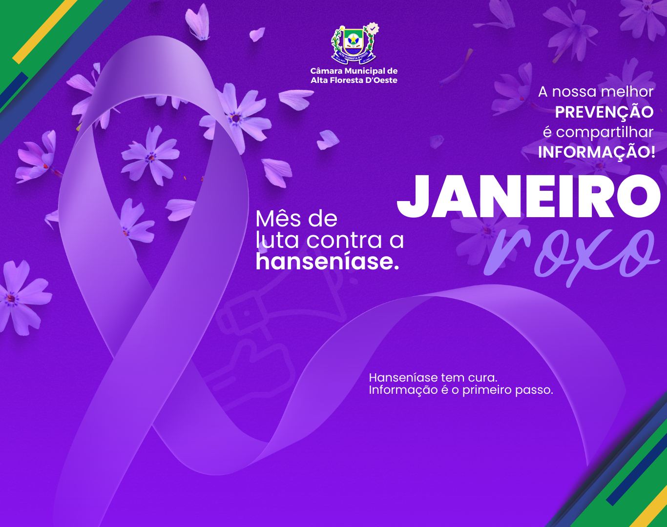 💜 Câmara Municipal de Alta Floresta D’Oeste apoia a campanha Janeiro Roxo