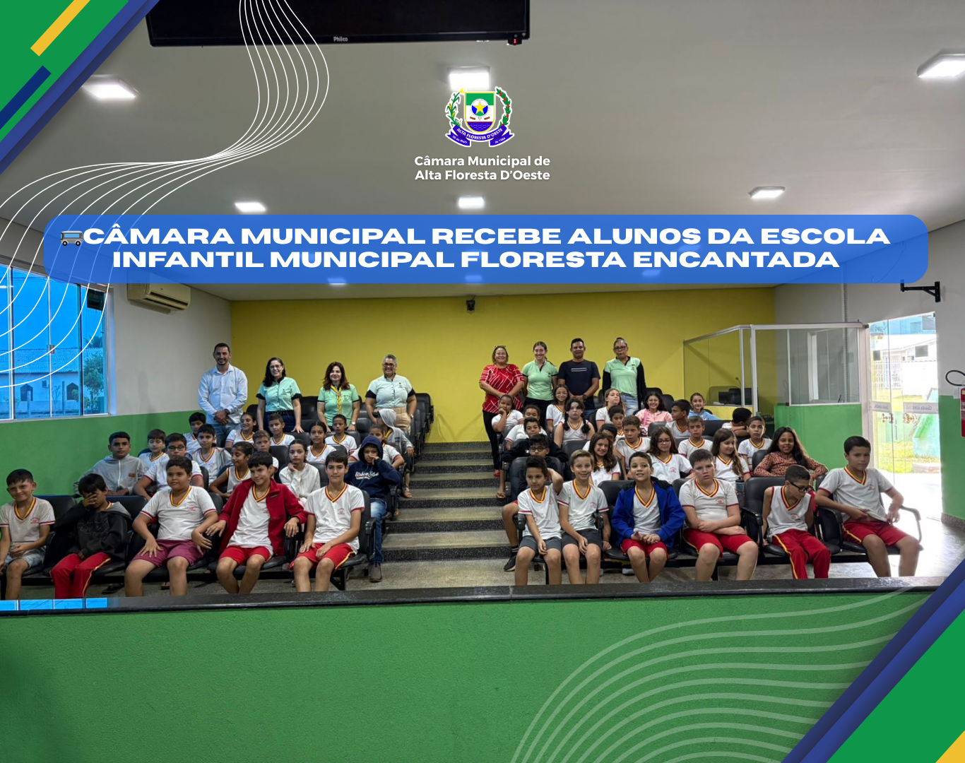 🚌Câmara Municipal recebe alunos da Escola Infantil Municipal Floresta Encantada