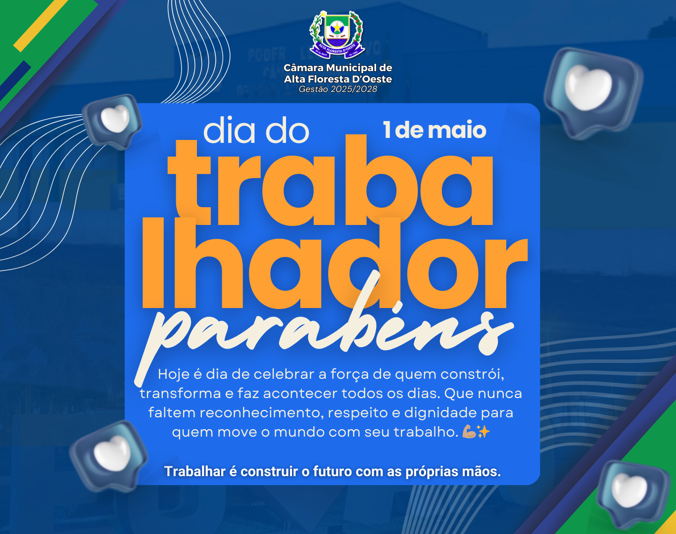 💼 1º de Maio – Dia do Trabalhador ✨